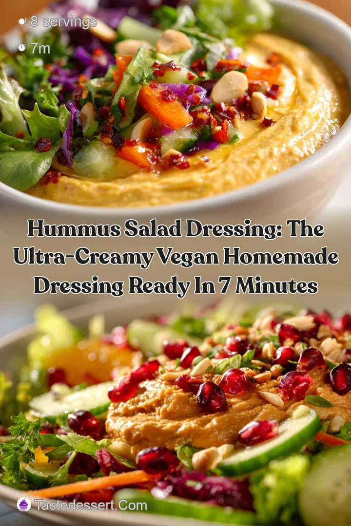 Hummus Salad Dressing: The Ultra-Creamy Vegan Homemade Dressing Ready in 7 Minutes