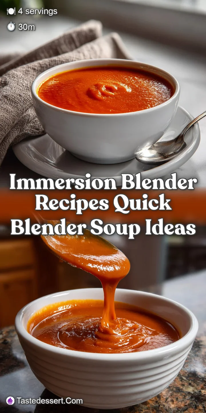 Immersion Blender Recipes Quick Blender Soup Ideas