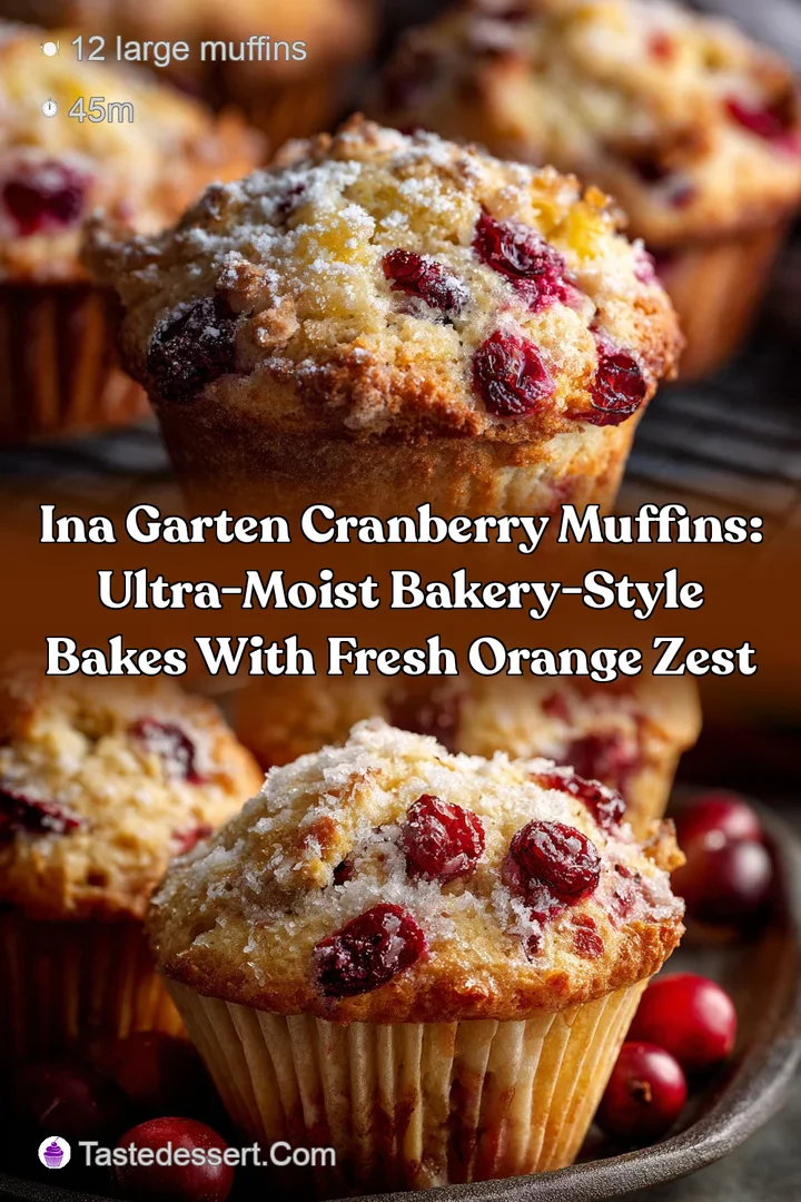 Ina Garten Cranberry Muffins: Ultra-Moist Bakery-Style Bakes with Fresh Orange Zest