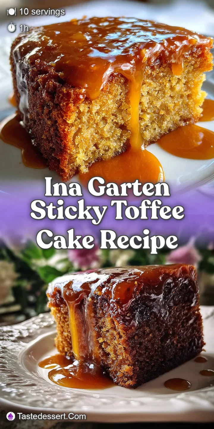 Close-up of glistening caramel sauce soaking into a rich, dark toffee cake. Soft, moist texture is visually appealing.