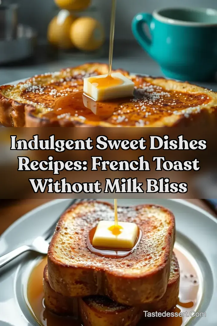 Indulgent Sweet Dishes Recipes: French Toast Without Milk Bliss