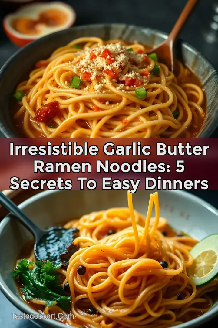 Irresistible Garlic Butter Ramen Noodles: 5 Secrets to Easy Dinners