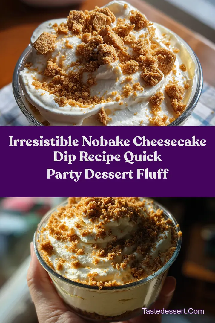 Irresistible NoBake Cheesecake Dip Recipe Quick Party Dessert Fluff