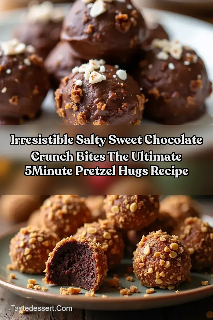 Irresistible Salty Sweet Chocolate Crunch Bites The Ultimate 5Minute Pretzel Hugs Recipe