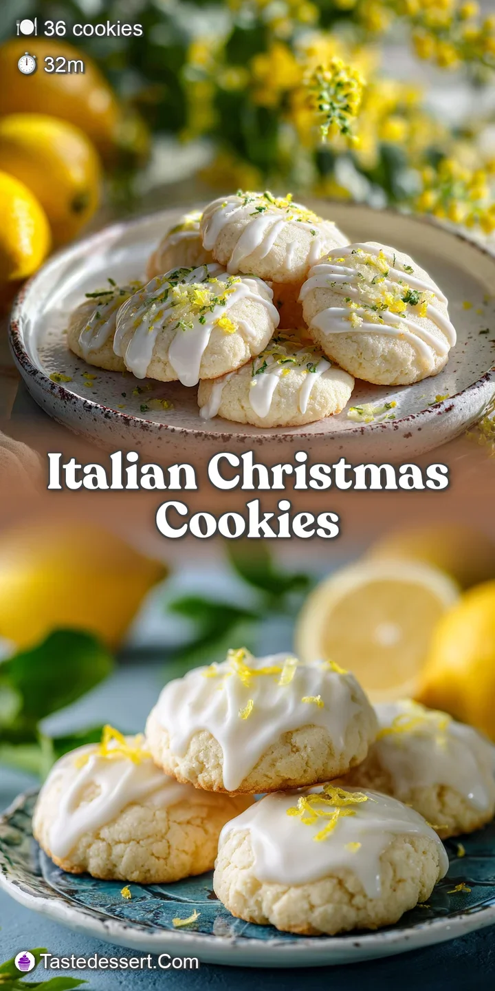 Close-up of soft, pillowy Italian Christmas cookie showing its delicate texture and vibrant sprinkles. Festive!