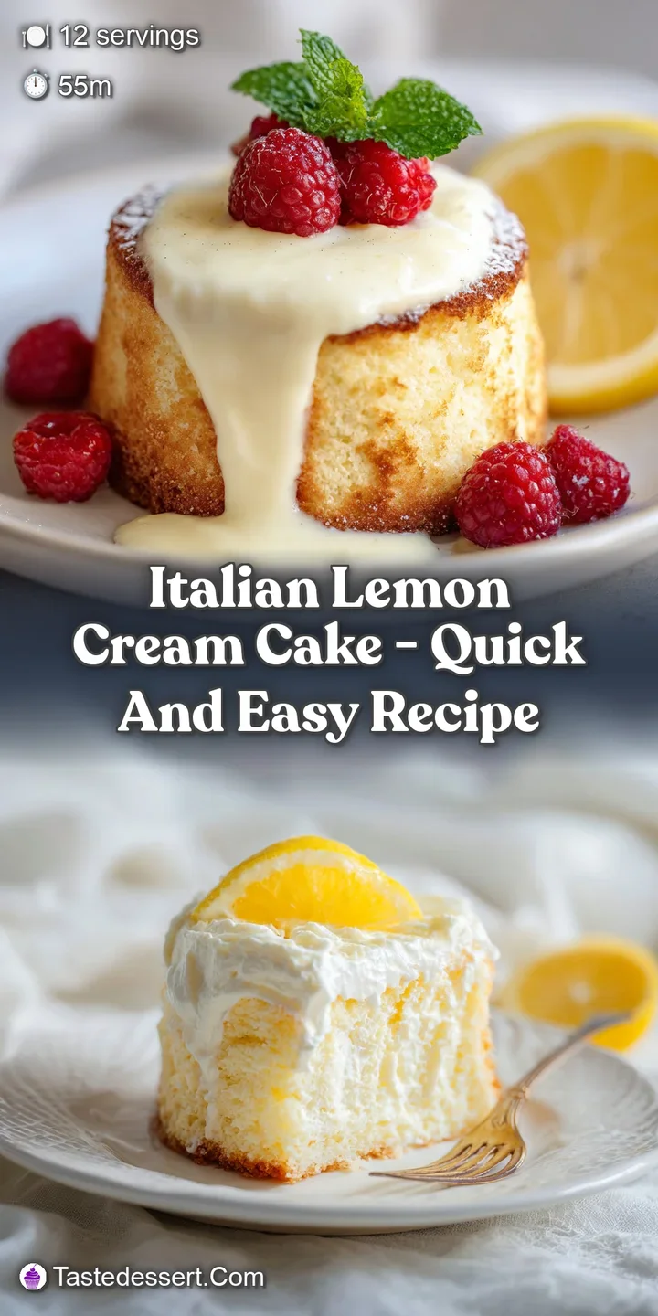 Close-up reveals the moist crumb and rich lemon filling of a sliced lemon cream cake, glistening with flavor.