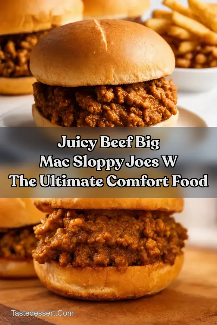 Juicy Beef Big Mac Sloppy Joes w The Ultimate Comfort Food