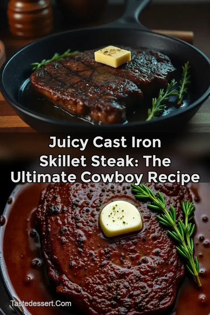 Juicy Cast Iron Skillet Steak: The Ultimate Cowboy Recipe