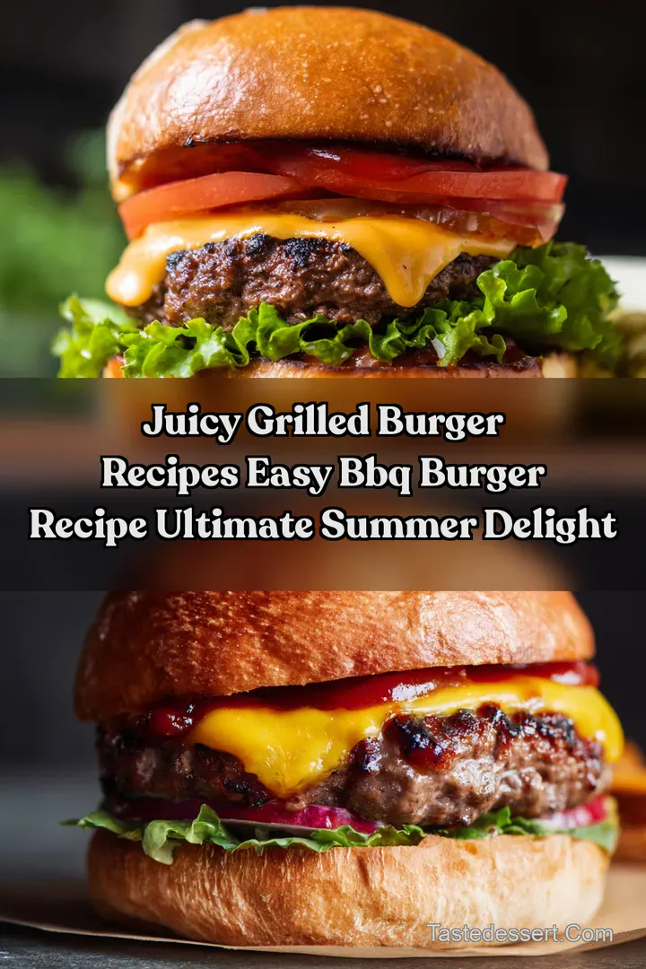 Juicy Grilled Burger Recipes easy bbq burger recipe Ultimate Summer Delight