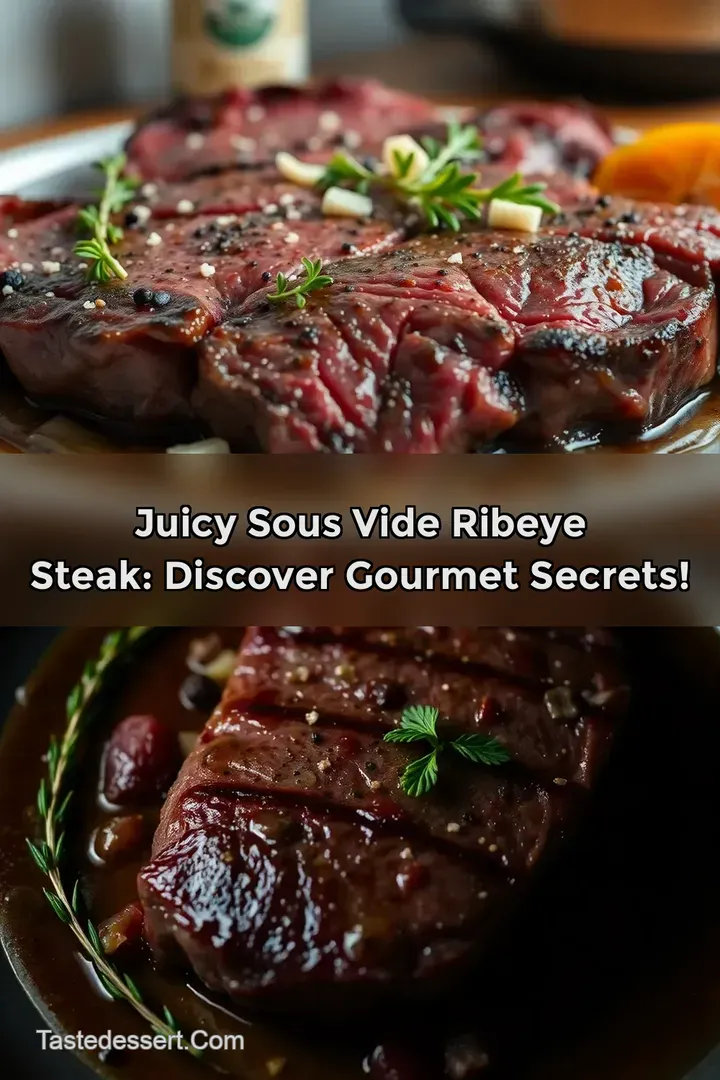 Juicy sous vide ribeye steak: Discover Gourmet Secrets!