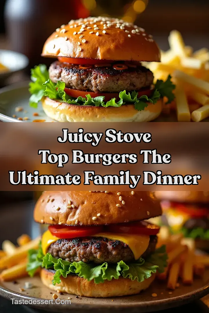 Juicy Stove Top Burgers The Ultimate Family Dinner