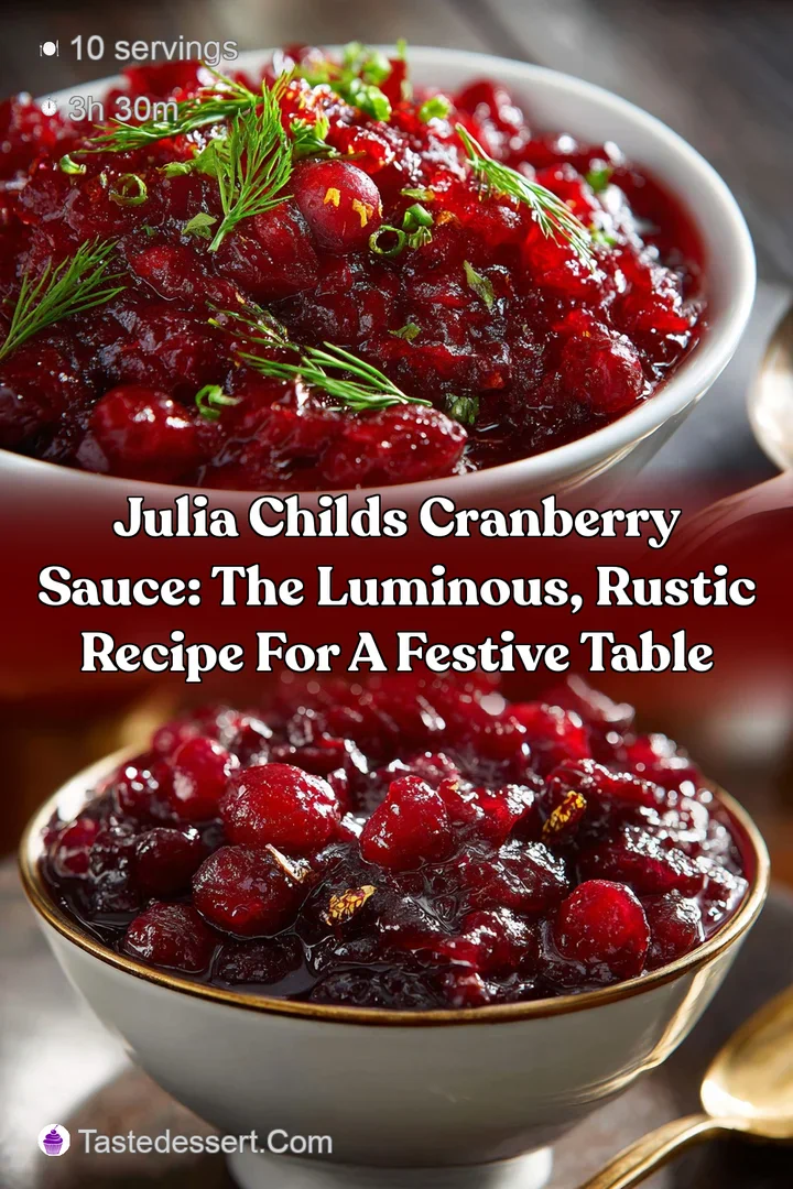 Julia Childs Cranberry Sauce: The Luminous Rustic Recipe for a Festive Table
