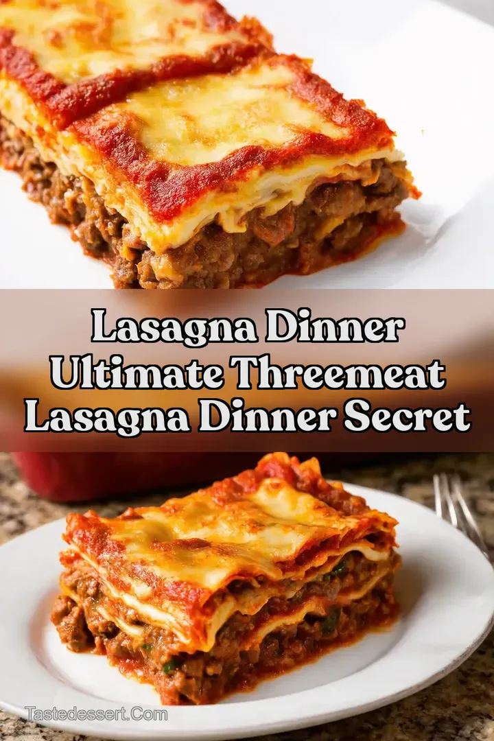 Lasagna Dinner Ultimate ThreeMeat Lasagna Dinner Secret