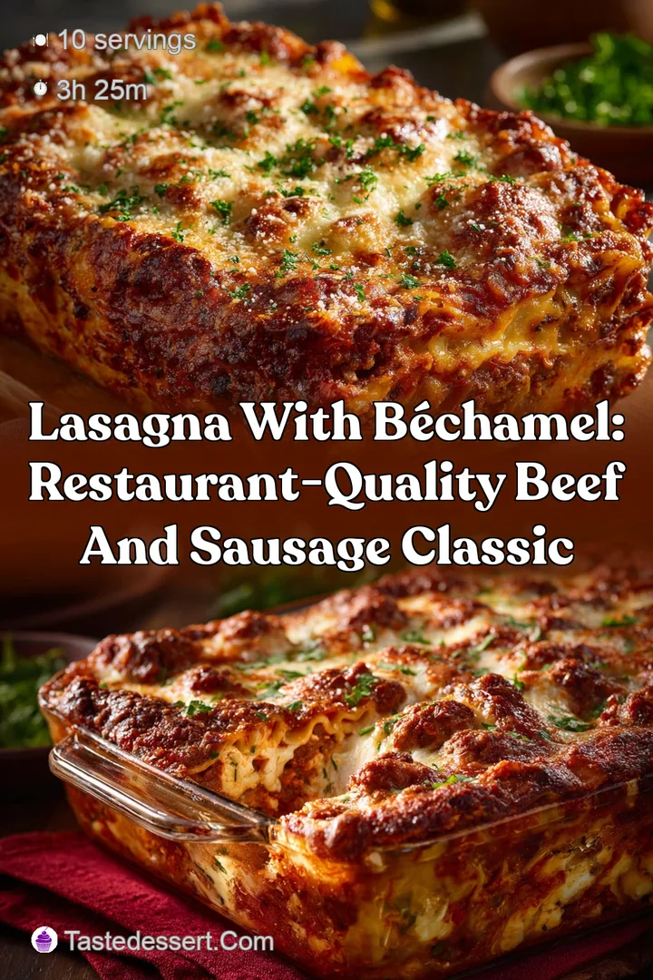 Lasagna with B&eacute;chamel: Restaurant-Quality Beef and Sausage Classic