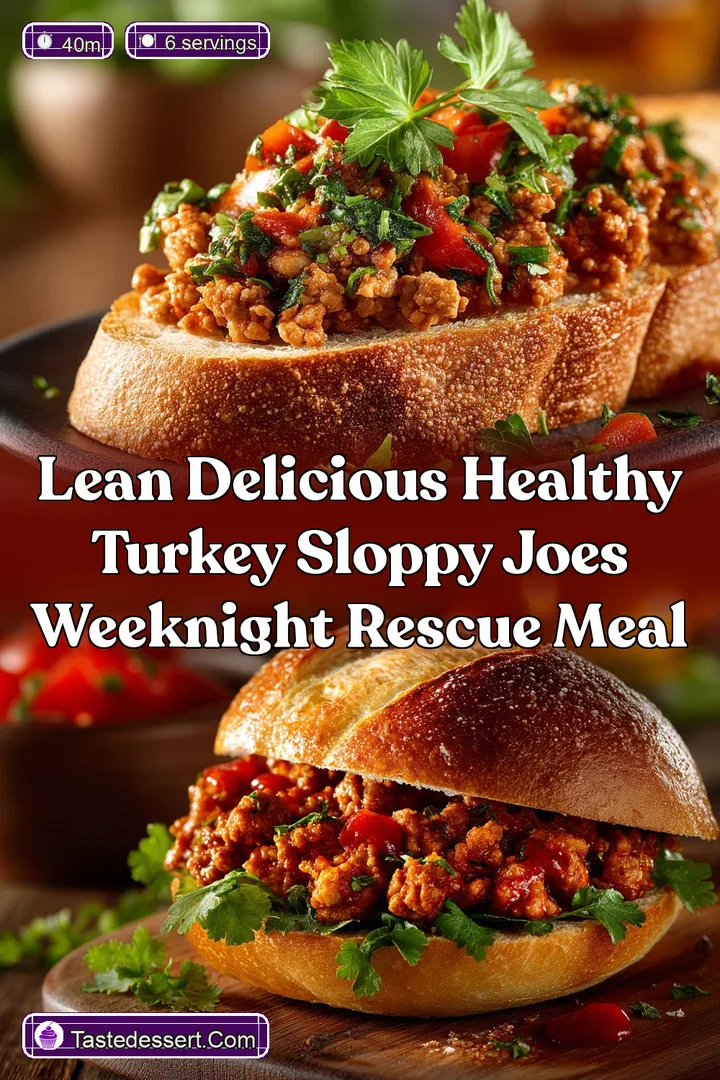 Lean Delicious Healthy Turkey Sloppy Joes Weeknight Rescue Meal