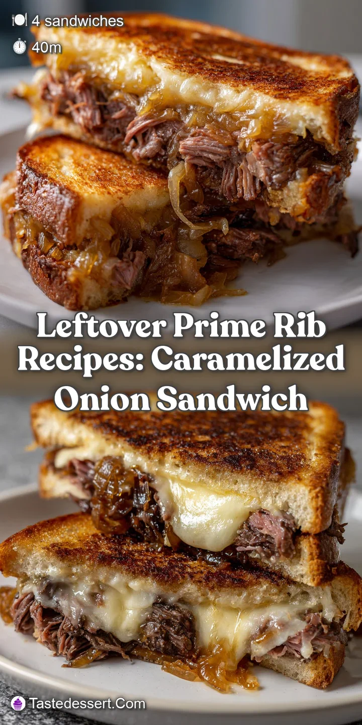 Leftover Prime Rib Recipes: Caramelized Onion Sandwich