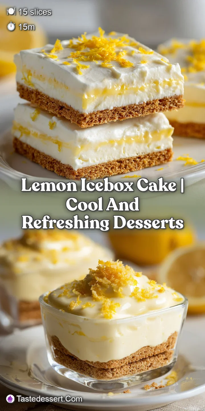 Macro view of velvety lemon cream layers and golden crackers, finished with a swirl of whipped cream and zest.