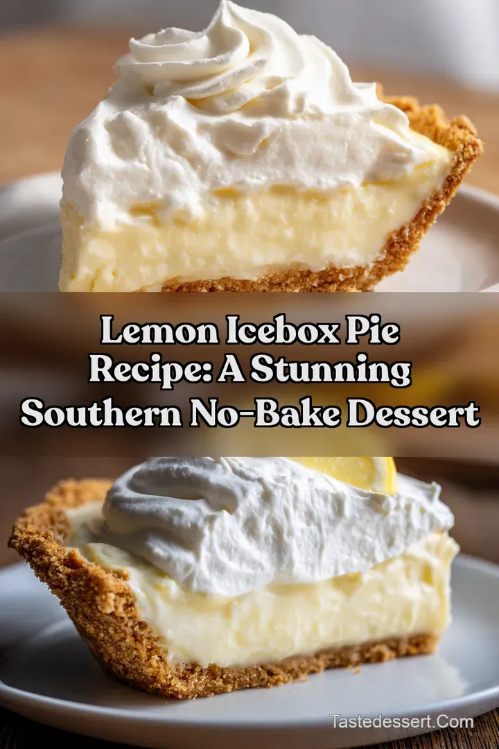 Lemon Icebox Pie Recipe: A Stunning Southern No-Bake Dessert : PIN FOR LATER Lemon Icebox Pie Recipe: A Stunning Southern No-Bake Dessert