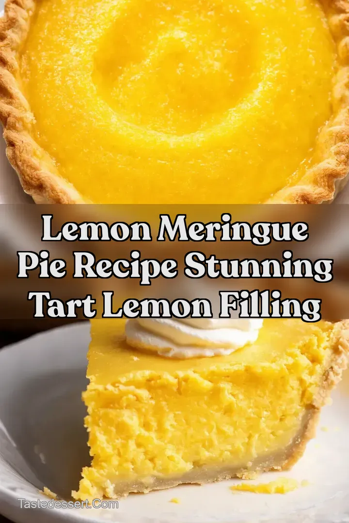 Lemon Meringue Pie Recipe Stunning Tart Lemon Filling : PIN FOR LATER Lemon Meringue Pie Recipe Stunning Tart Lemon Filling
