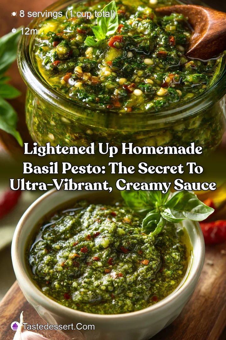 Lightened Up Homemade Basil Pesto: The Secret to Ultra-Vibrant Creamy Sauce