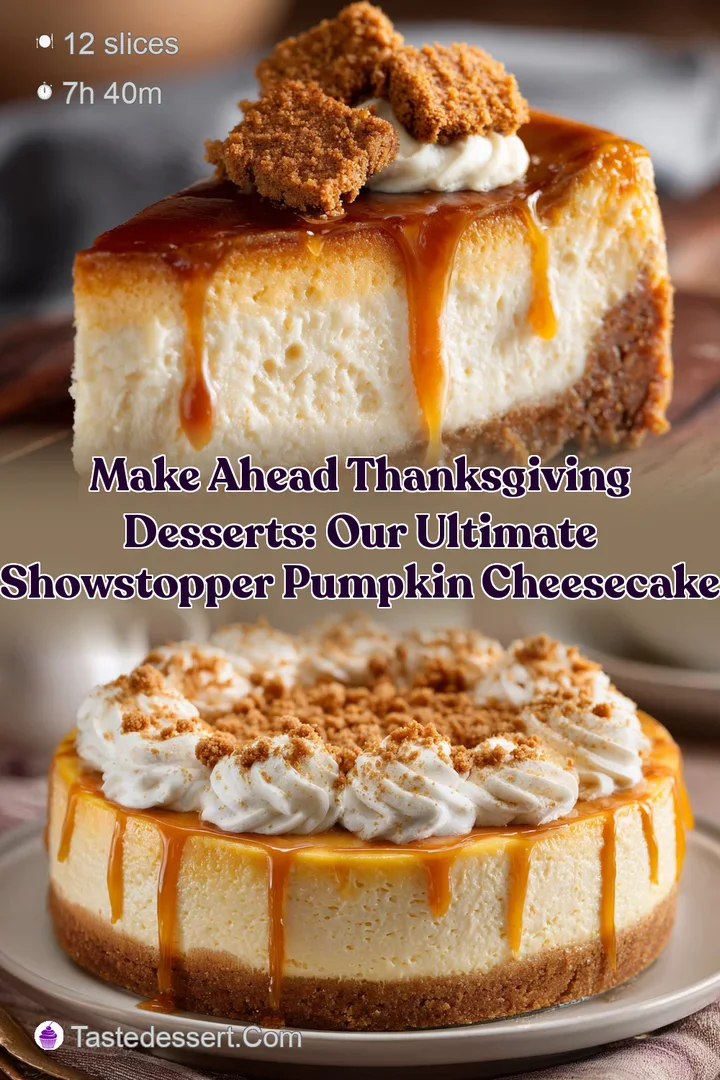 Make Ahead Thanksgiving Desserts: Our Ultimate Showstopper Pumpkin Cheesecake