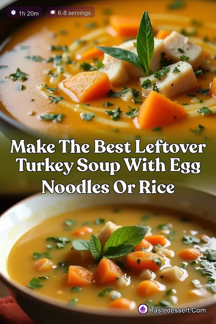 Make the Best Leftover Turkey Soup with Egg Noodles or Rice