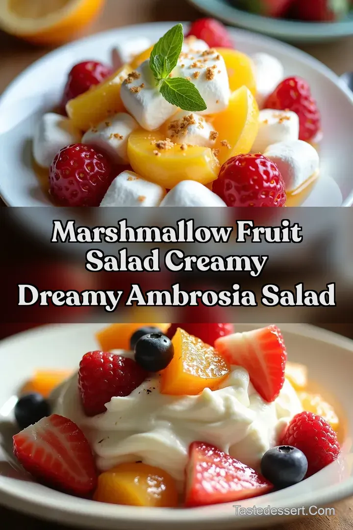 Marshmallow Fruit Salad Creamy Dreamy Ambrosia Salad