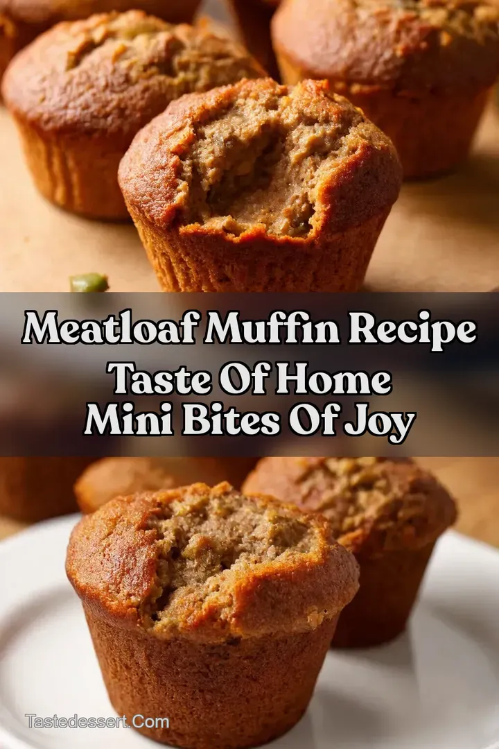 Meatloaf Muffin Recipe Taste of Home Mini Bites of Joy