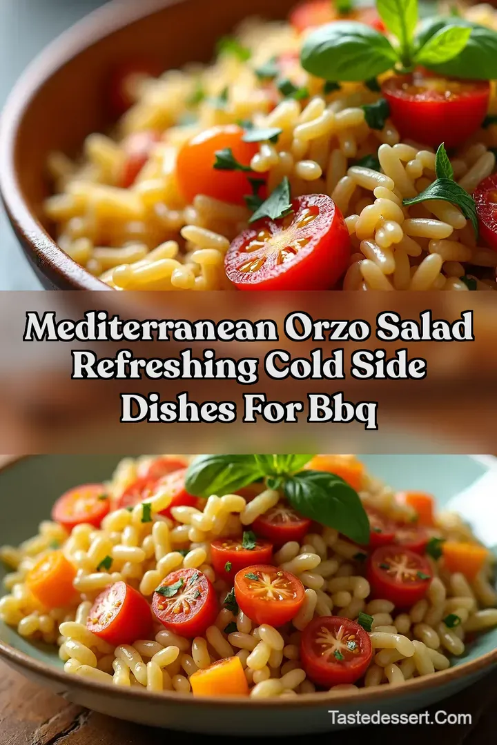 Mediterranean Orzo Salad Refreshing Cold Side Dishes for BBQ