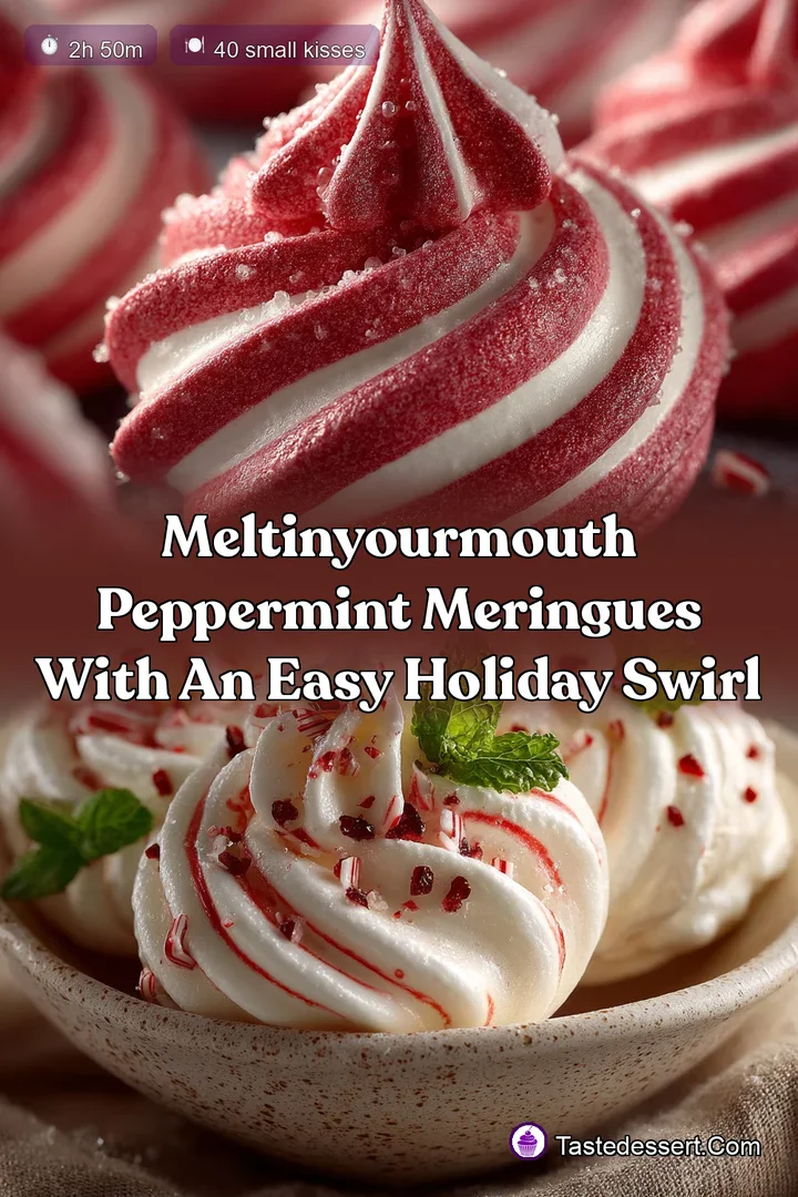 MeltinYourMouth Peppermint Meringues with an Easy Holiday Swirl