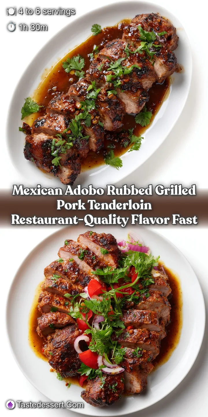 Mexican Adobo Rubbed Grilled Pork Tenderloin Restaurant-Quality Flavor Fast