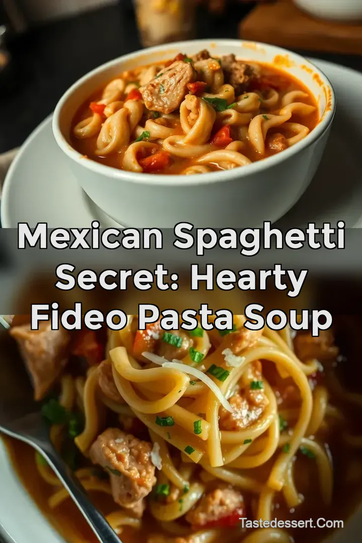 Mexican Spaghetti Secret: Hearty Fideo Pasta Soup