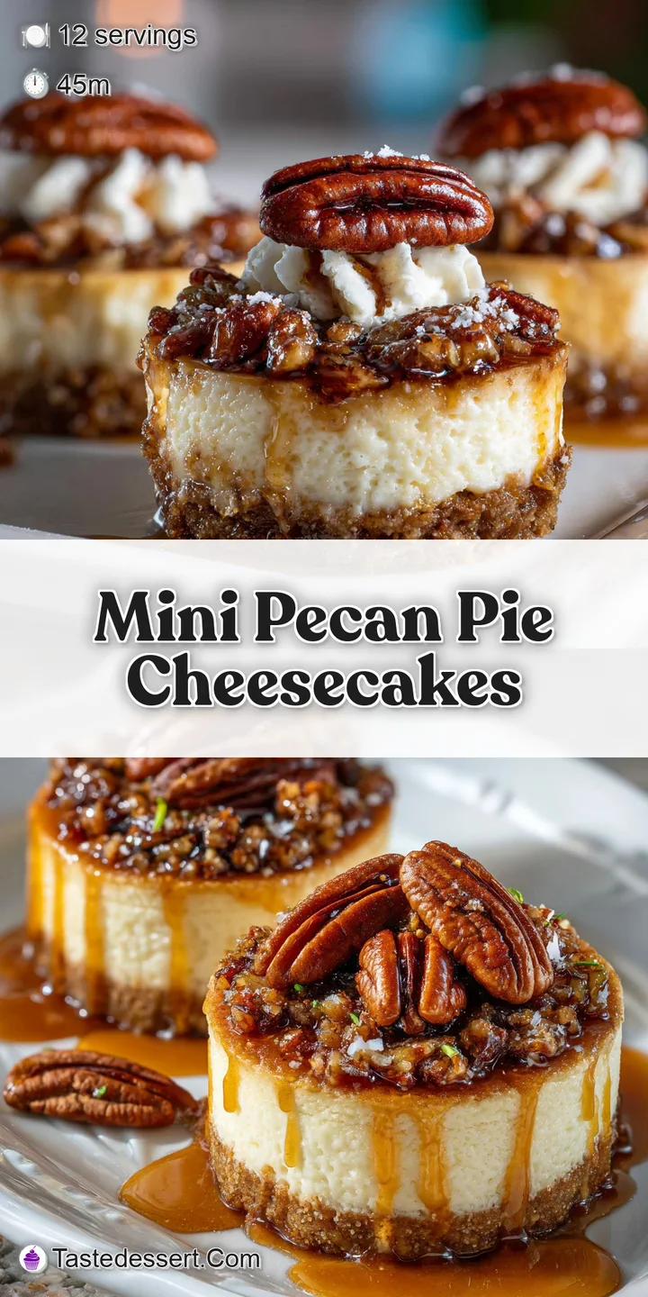 Close-up showcases the cheesecake's detail: toasted pecans, velvety cream cheese, and buttery graham cracker. Rich dessert!