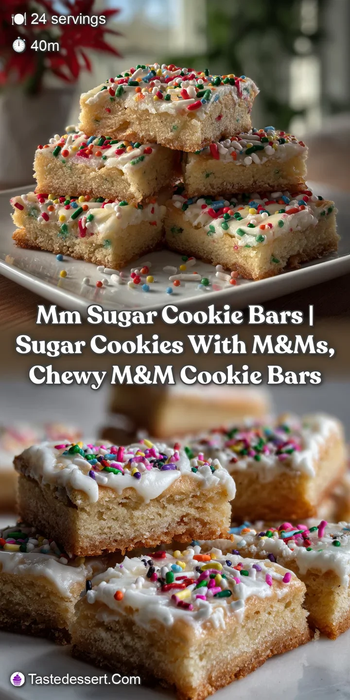 MM Sugar Cookie Bars | Sugar Cookies With M&ms Chewy M&m Cookie Bars