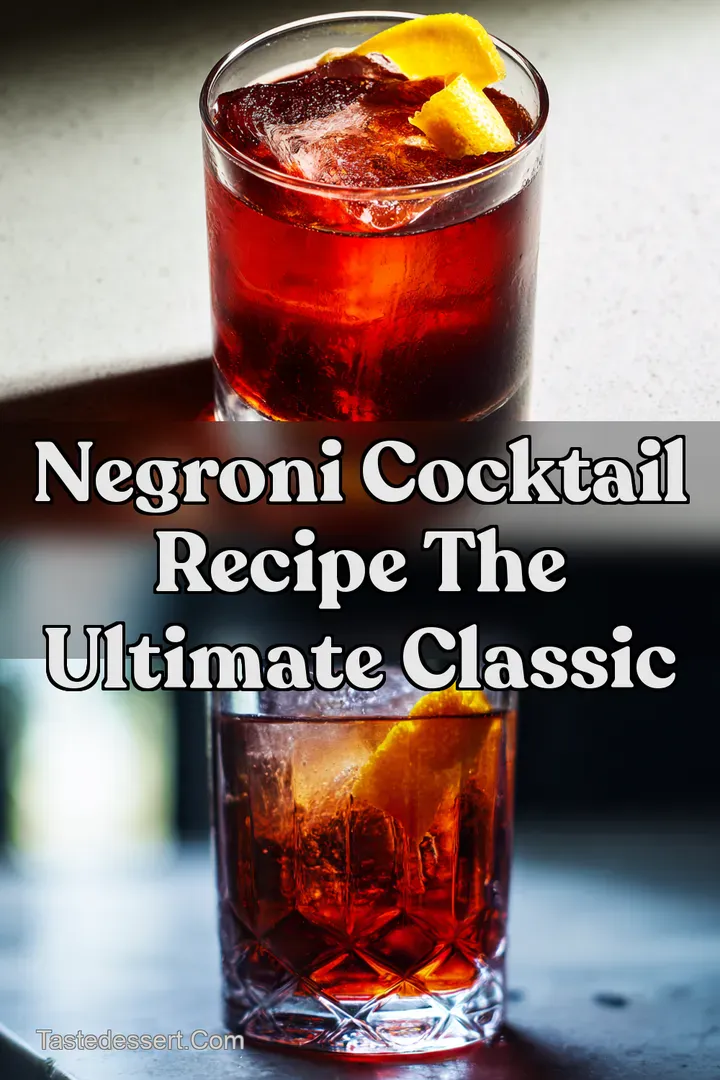 Negroni Cocktail Recipe The Ultimate Classic