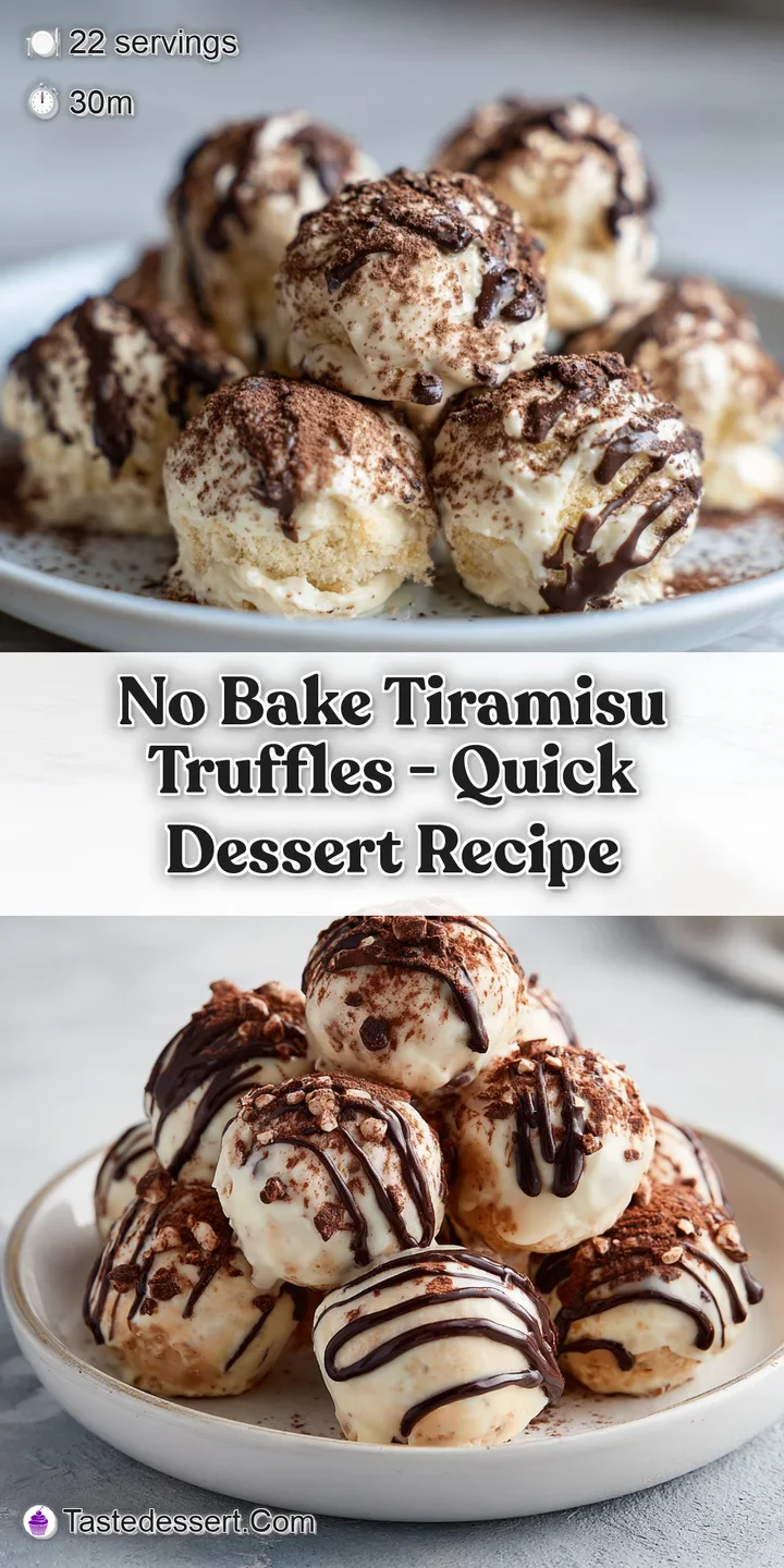 Close-up of a cocoa-dusted Tiramisu truffle, showcasing the creamy texture and rich espresso color, perfect for a sweet in...