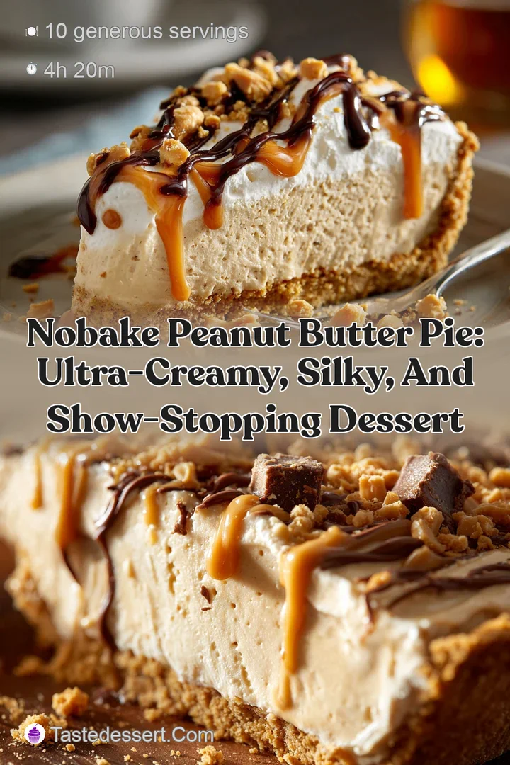 NoBake Peanut Butter Pie: Ultra-Creamy Silky and Show-Stopping Dessert