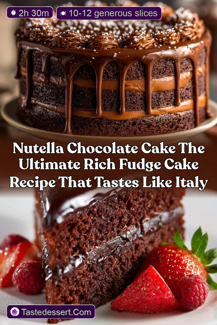 Nutella Chocolate Cake The Ultimate Rich Fudge Cake Recipe That Tastes Like Italy