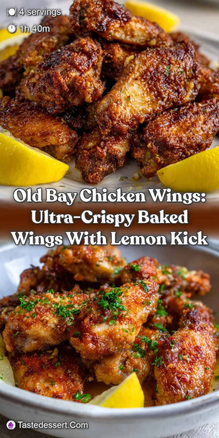 Old Bay Chicken Wings: Ultra-Crispy Baked Wings with Lemon Kick