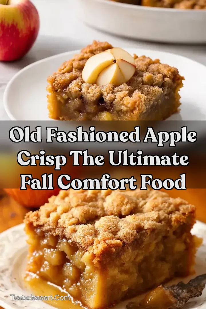 Old Fashioned Apple Crisp The Ultimate Fall Comfort Food