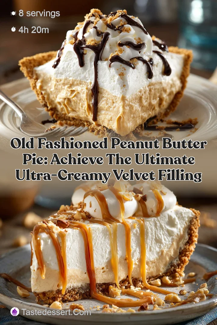 Old Fashioned Peanut Butter Pie: Achieve the Ultimate Ultra-Creamy Velvet Filling