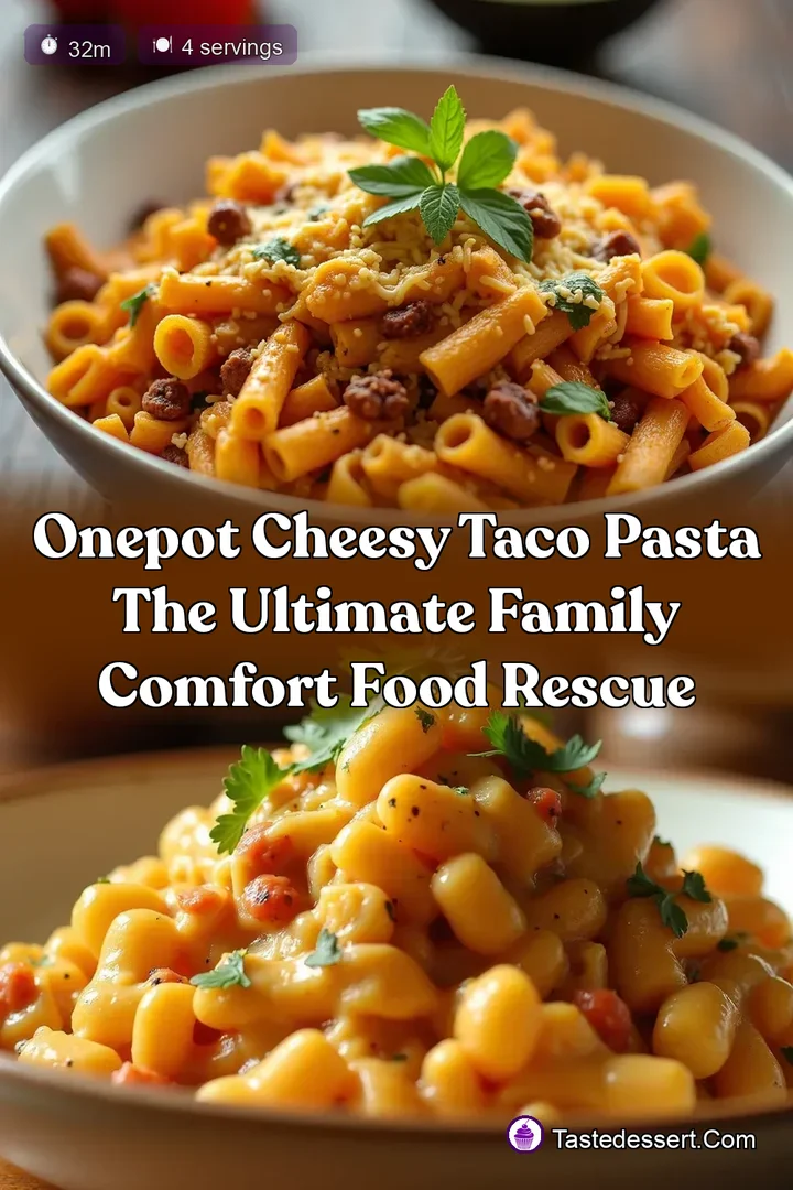 OnePot Cheesy Taco Pasta The Ultimate Family Comfort Food Rescue