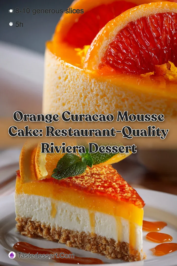 Orange Curacao Mousse Cake: Restaurant-Quality Riviera Dessert