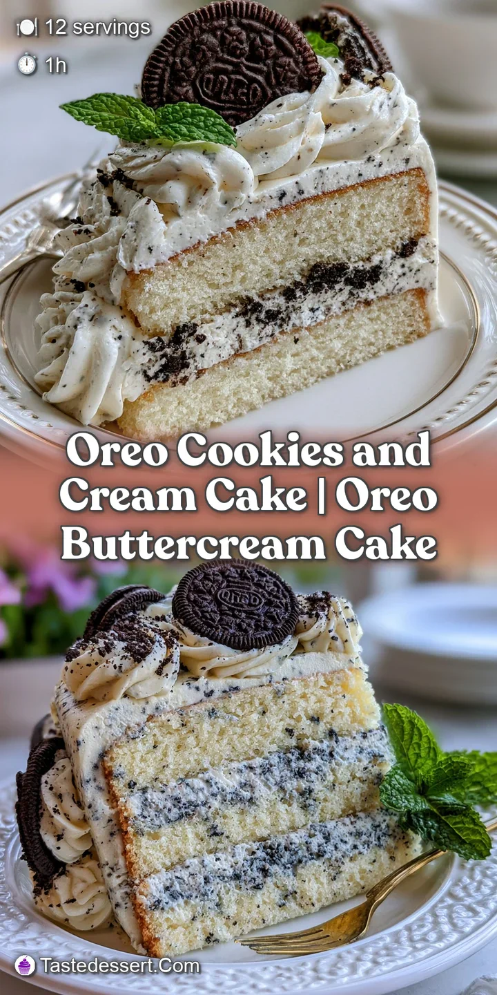 Macro shot of velvety white frosting and crunchy dark cocoa cookie bits embedded in a soft, moist cake layer.