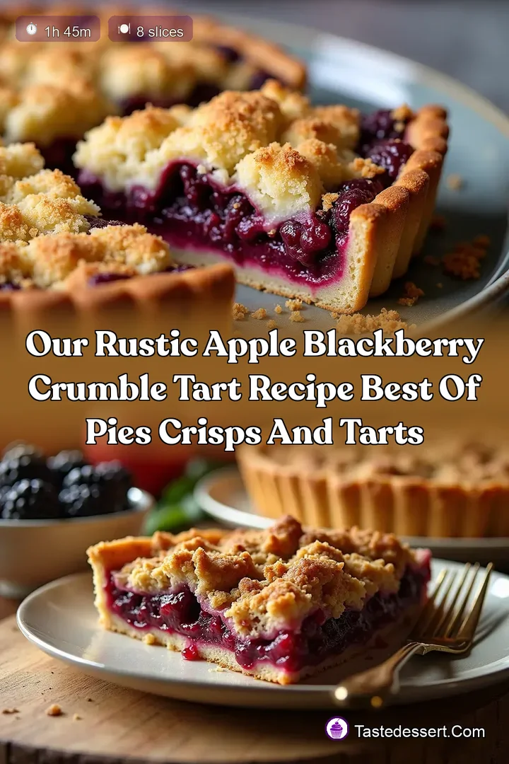 Our Rustic Apple Blackberry Crumble Tart Recipe Best of Pies Crisps and Tarts