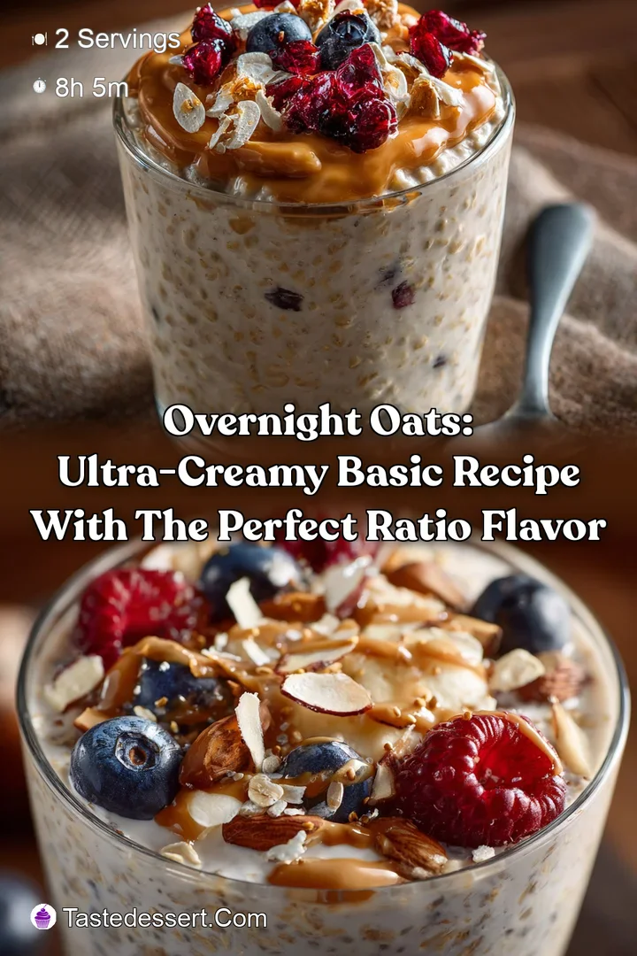 Overnight Oats: Ultra-Creamy Basic Recipe with the Perfect Ratio Flavor