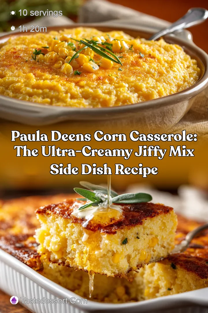 Paula Deens Corn Casserole: The Ultra-Creamy Jiffy Mix Side Dish Recipe