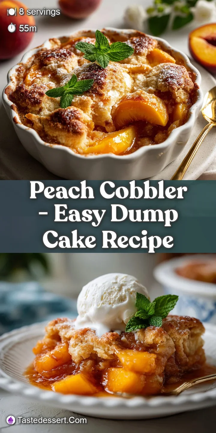 Close-up of a peach cobbler, golden crust, simmering juices, showcasing baked juicy fruit with a rustic feel.