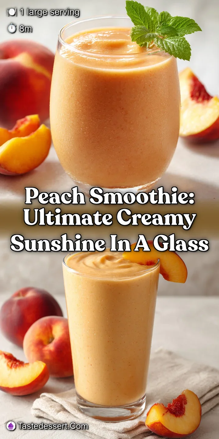 Peach Smoothie: Ultimate Creamy Sunshine in a Glass