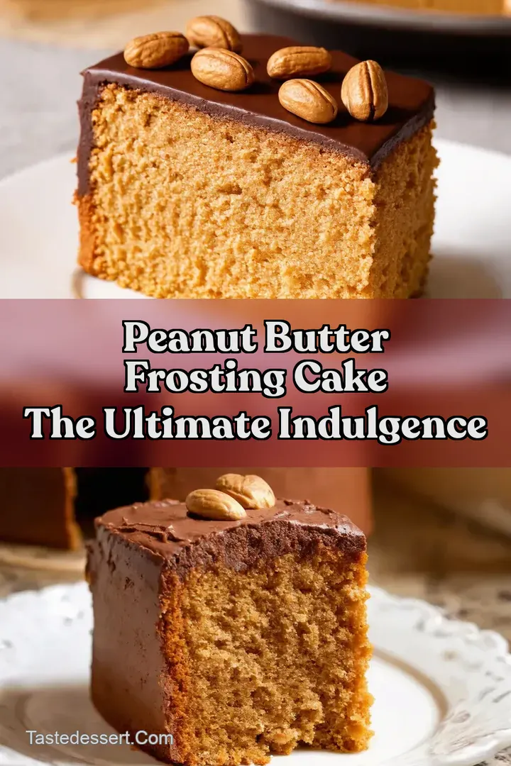 Peanut Butter Frosting Cake The Ultimate Indulgence
